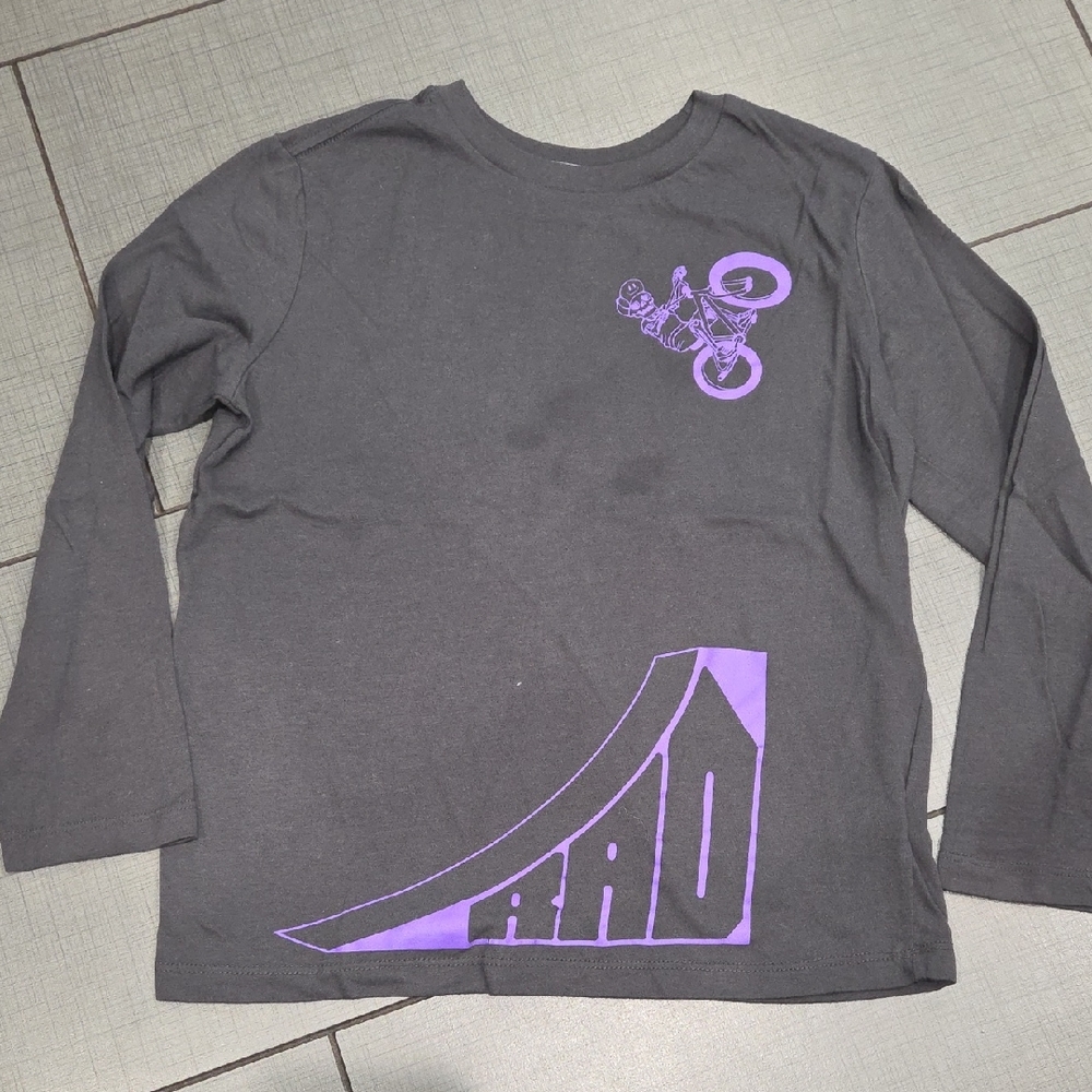 Old Navy Kids Long Sleeve Shirt with Purple Graphic